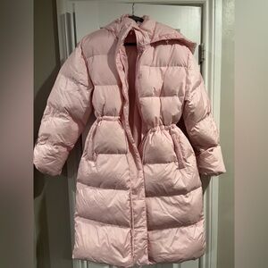 Fabletics Light Pink Kids Puffer Coat